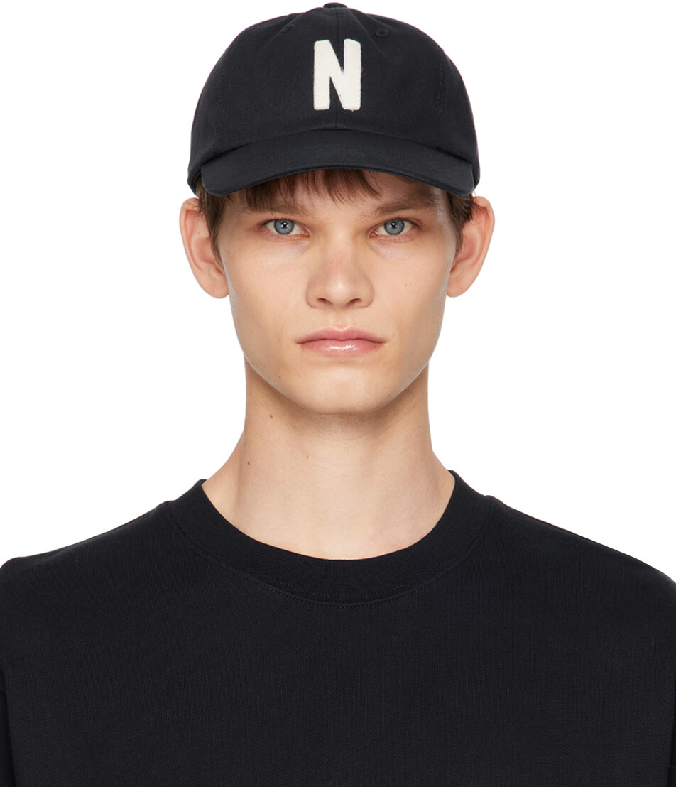 

Кепка из темно-синего фетра и твила NORSE PROJECTS