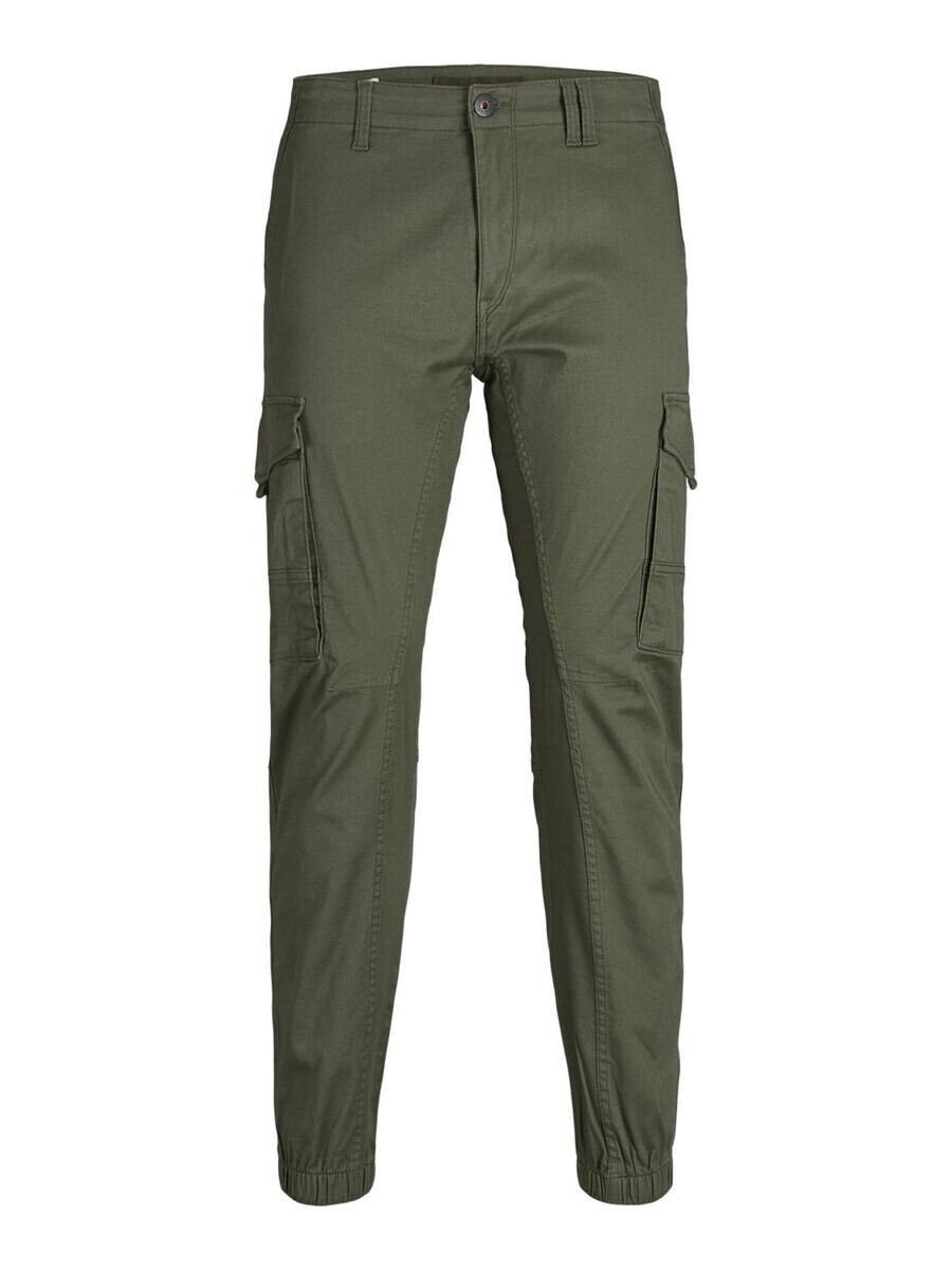 

Тканевые брюки Jack & Jones Junior Tapered Pants JJIPaul JJFlake, оливковый