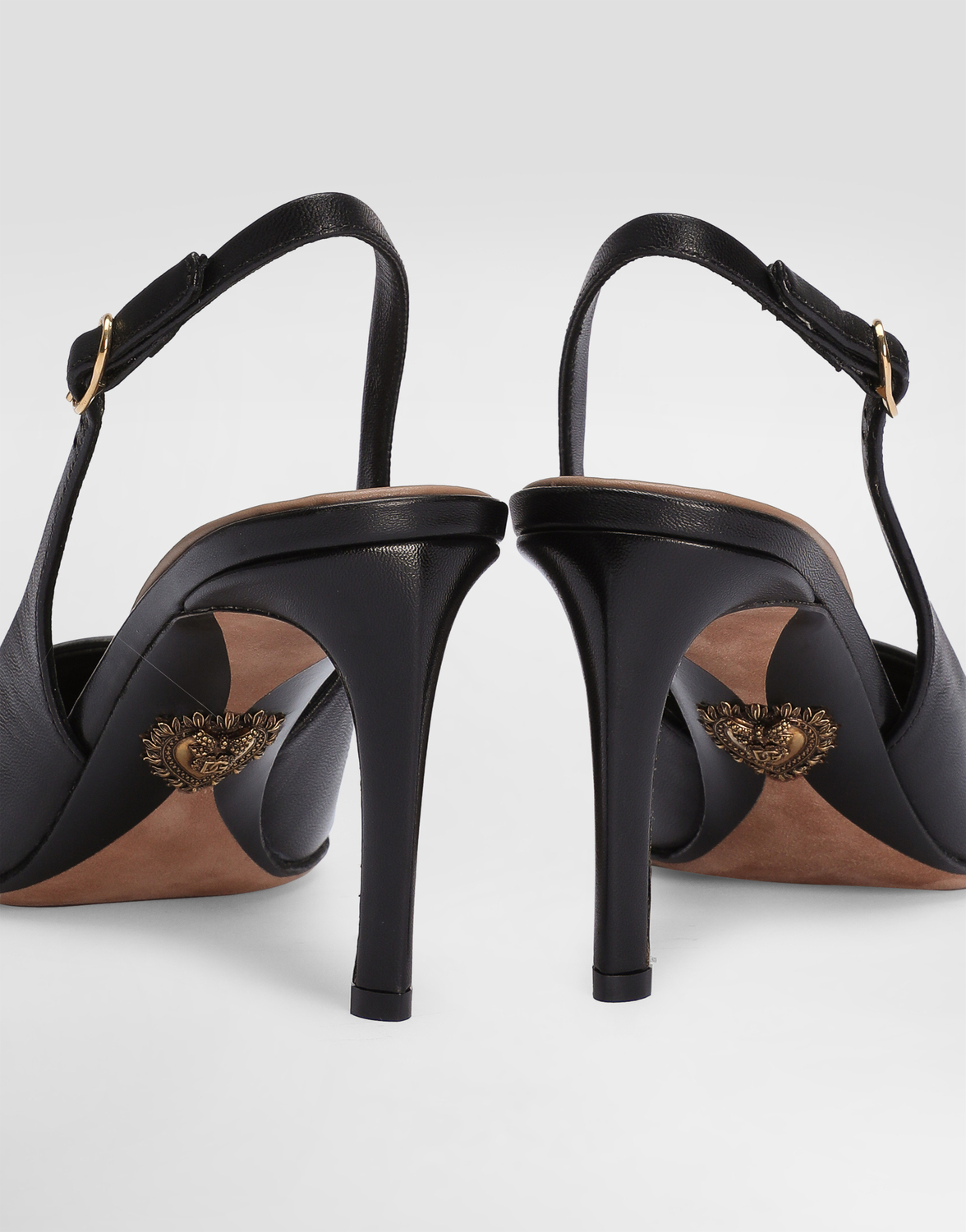 Лакированные босоножки из козьей кожи Dolce & Gabbana, черный — фото 4