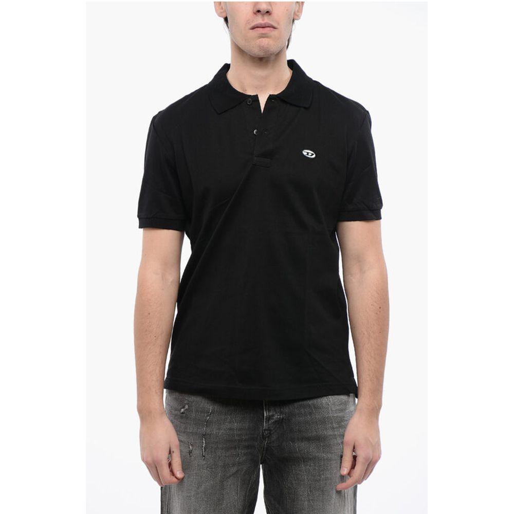 

Рубашка поло RED TAG Solid Color T-SMITH-DOVAL-PJ с овальным логотипом D Diesel, Black