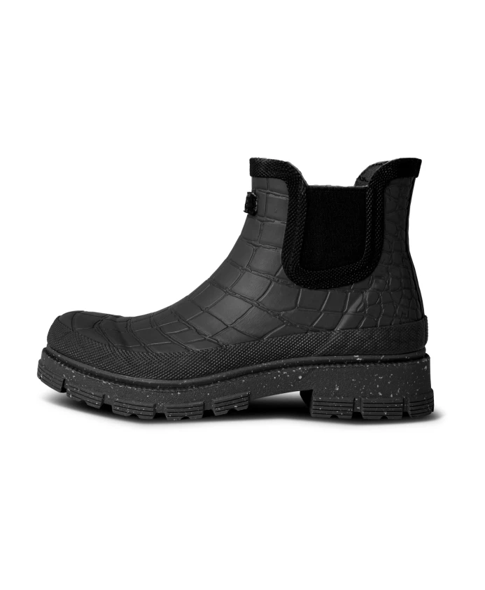 

Непромокаемые короткие резиновые сапоги Croco Woden, черный