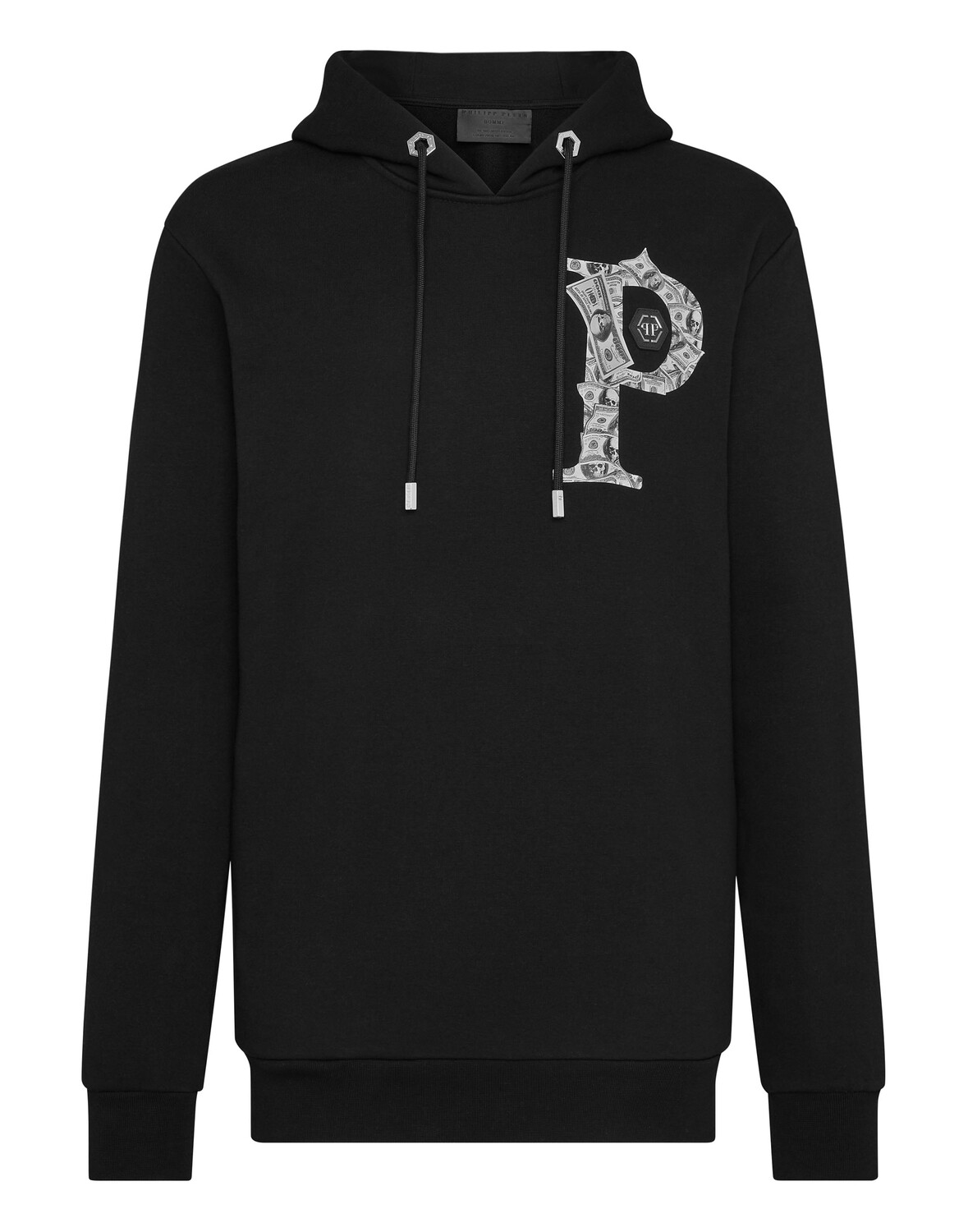 

Толстовка с капюшоном Деньги Philipp Plein, черный