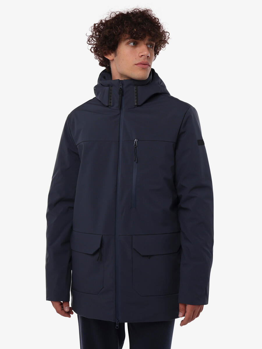 

JAKED Синтетическая спортивная куртка темно-синего и синего цвета для мужчин