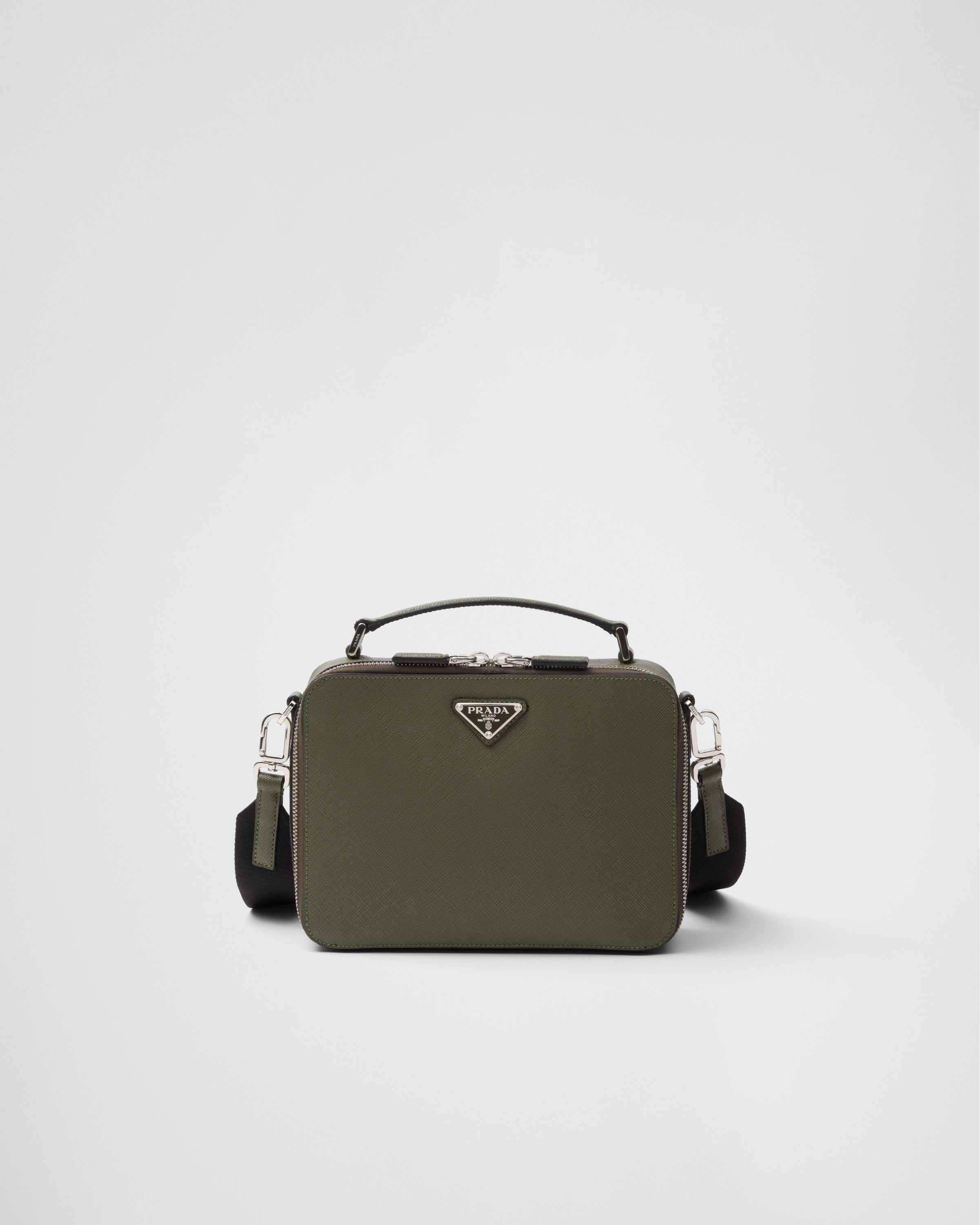 

Сумка Prada Brique среднего размера из сафьяновой кожи, зеленый