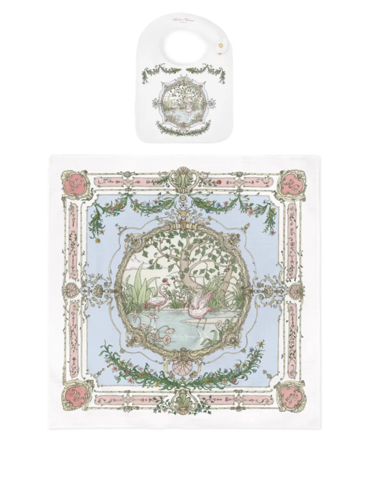 

Нагрудник Atelier Choux из органического хлопка, синий