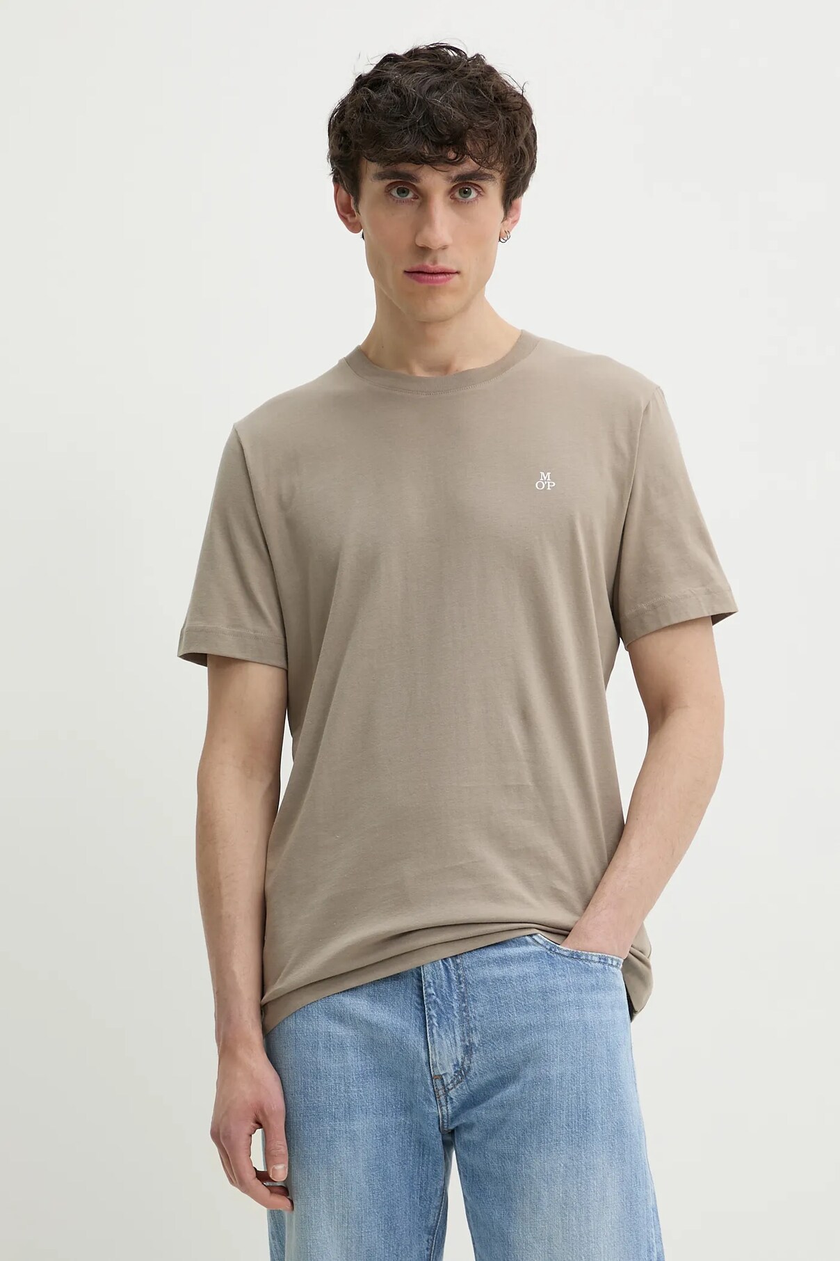 

Футболка из хлопка Marc O'Polo, бежевый