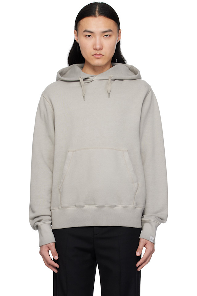 

Деймон винтажный худи из махровой ткани Rag & Bone, серый
