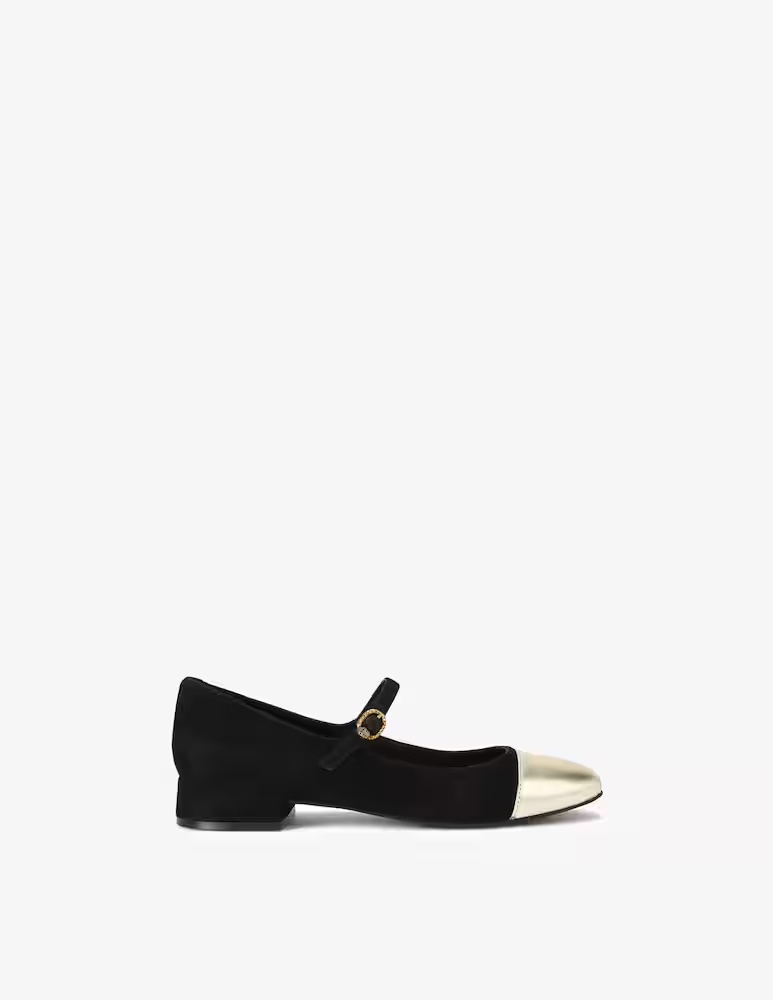 Замшевые туфли Regent Mary Jane Point Kurt Geiger, черный