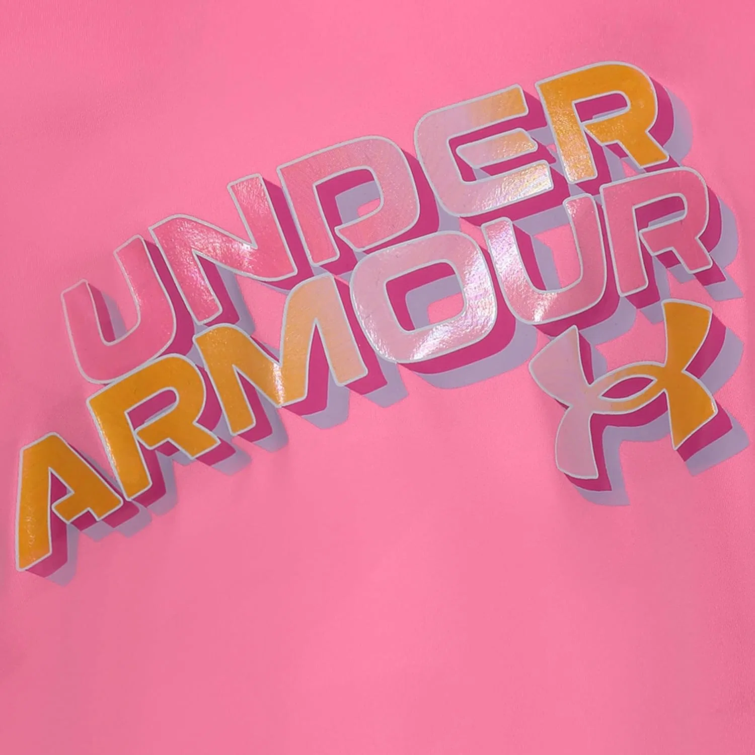 Футболка детская Under Armour, Fluo Pink Sport — фото 2