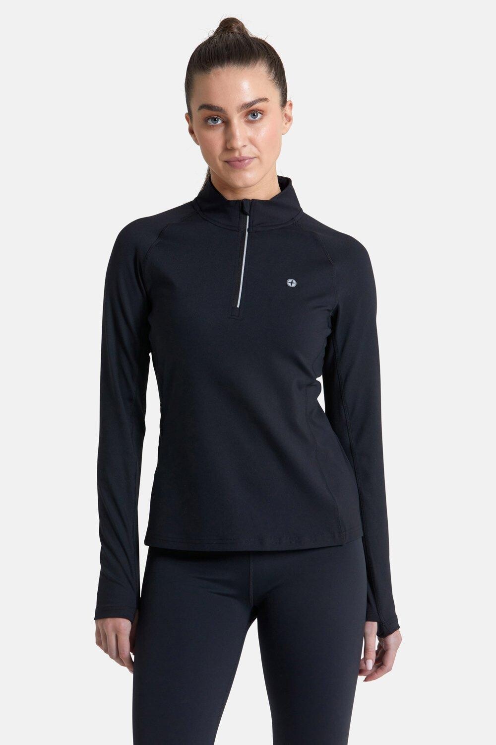 

Топ на молнии Relentless 1/4, черный Debenhams, черный