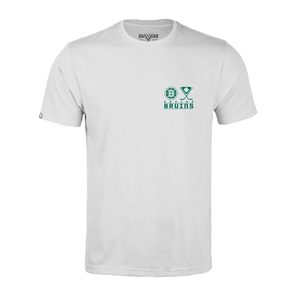 

Мужская белая футболка boston bruins st patrick's day richmond Levelwear