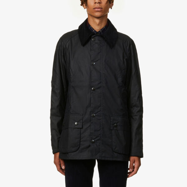 

Куртка Ashby из вощеного хлопка с вельветовой отделкой Barbour, темно-синий
