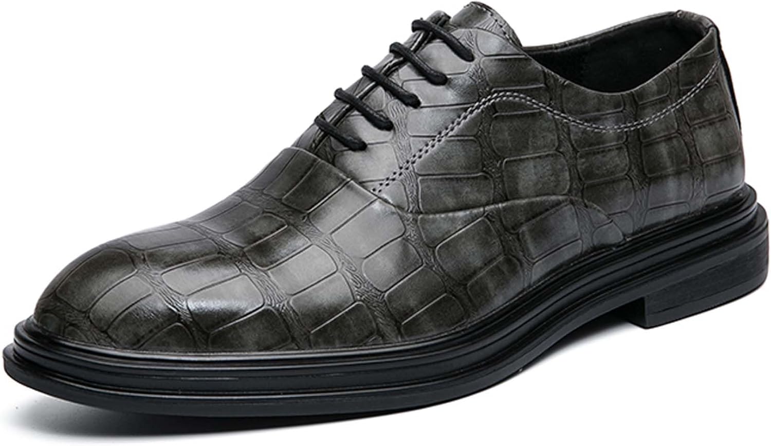 

Мужские ретро формальные туфли Классические кожаные туфли на шнуровке для работы и офиса, сальтоустойчивые, легкие, для костюма, деловые дерби и лоферы на каждый день Generic, хаки