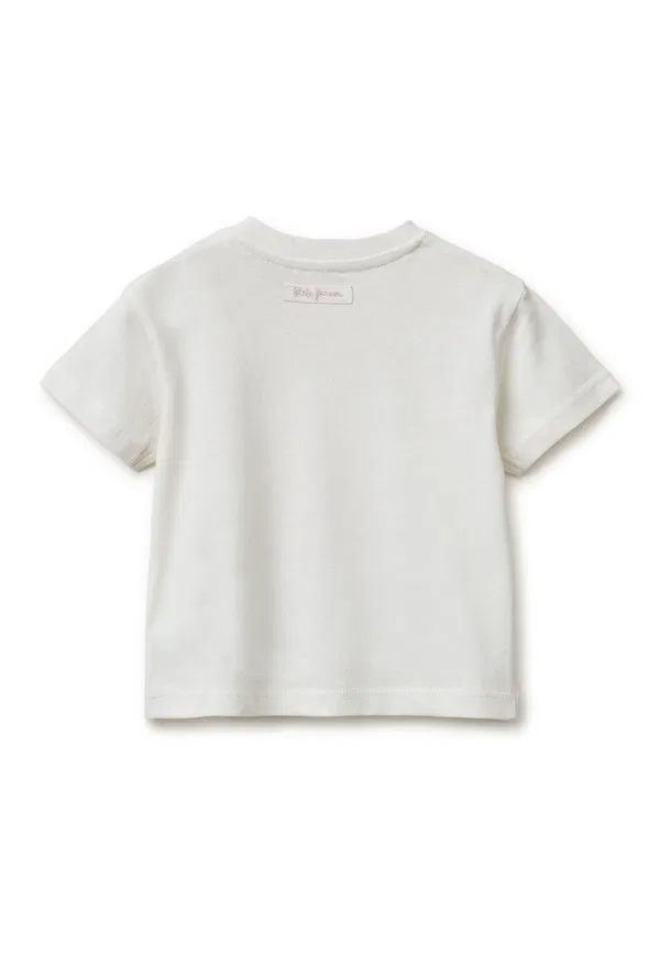 Футболка с животным принтом. футболка с принтом United Colors Of Benetton, White — фото 2