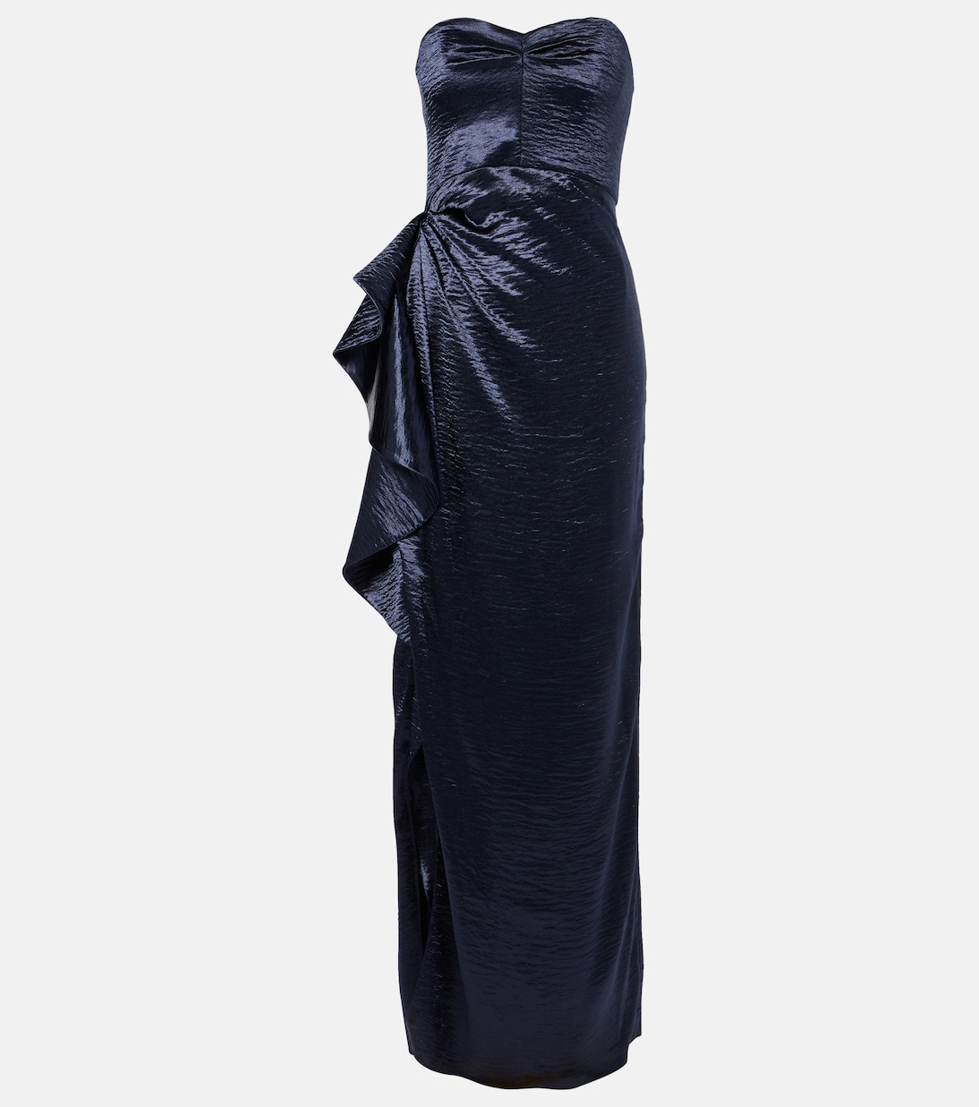 

Платье Eymen из жатого атласа с драпировкой Safiyaa, Maritime