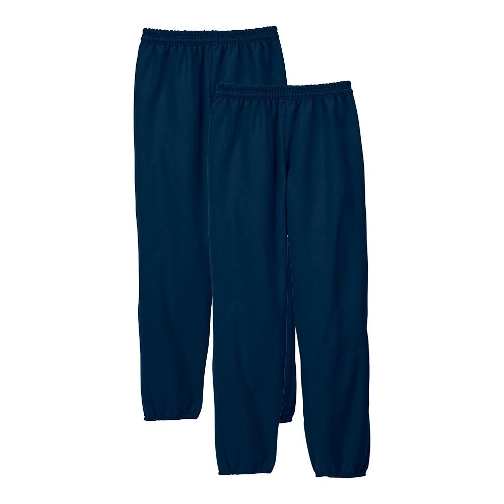 

Мужские спортивные штаны Hanes 2-Pack EcoSmart 32 из флиса, темно-синий