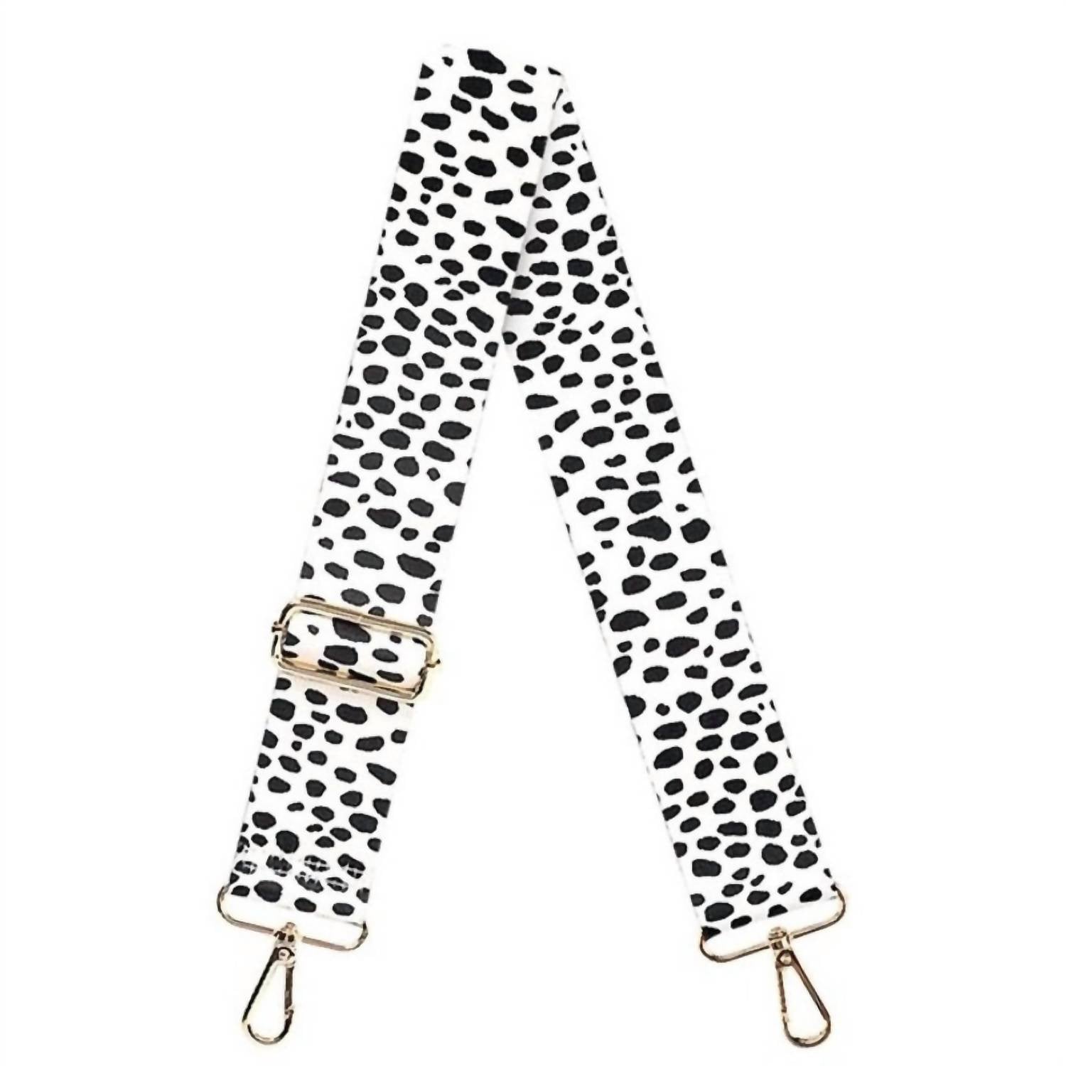 

Viv & Lou Женский регулируемый съемный ремешок для сумки через плечо, черно-белый в горошек