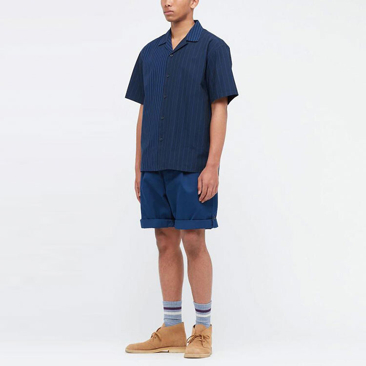 Мужская рубашка Jw Anderson Co-Branded Series темно-синего цвета Uniqlo, темно-синий — фото 3
