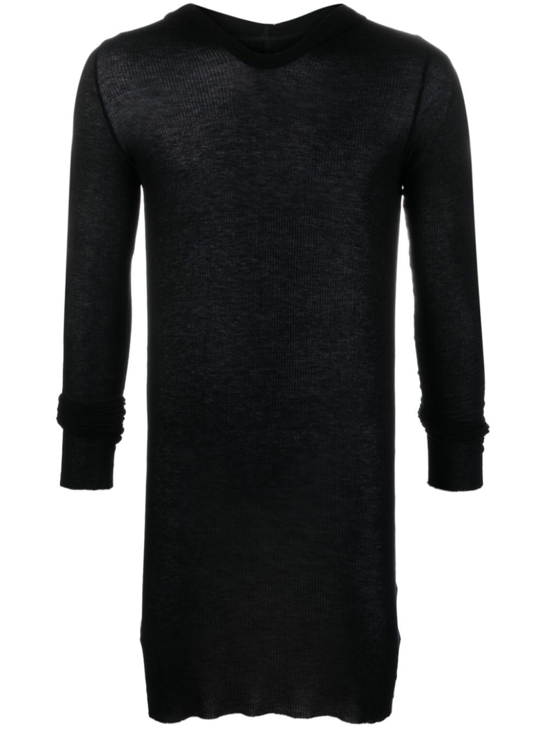 

Rick Owens джемпер тонкой вязки с капюшоном, черный