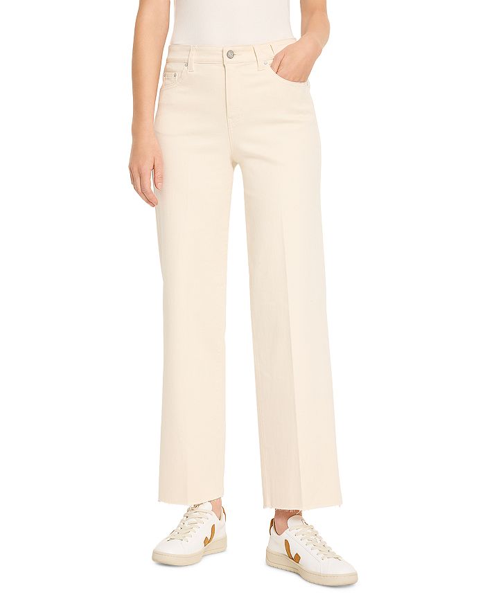 

Джинсы средней посадки Wide Leg из парусины NIC+ZOE, белый