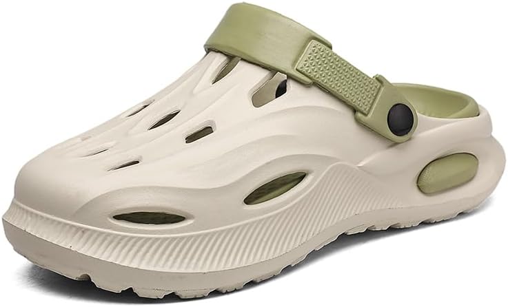 

Мужские и женские ортопедические сабо с поддержкой свода стопы, садовые туфли, сандалии, тапочки с стельками при плантарном фасциите Pilluren, зеленый