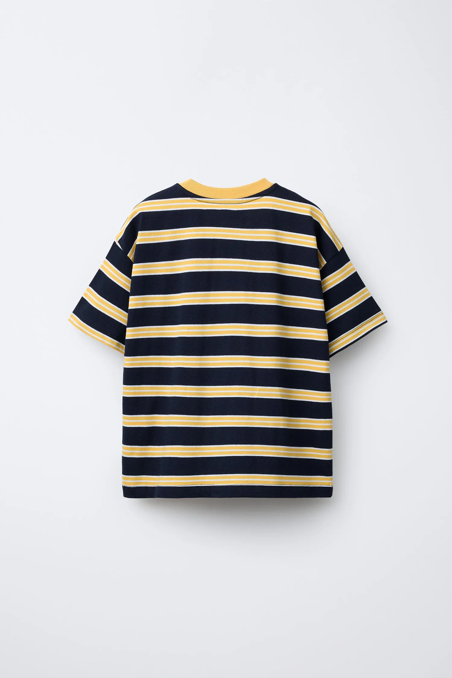 Zara Полосатая футболка с вышитым слоганом — фото 2