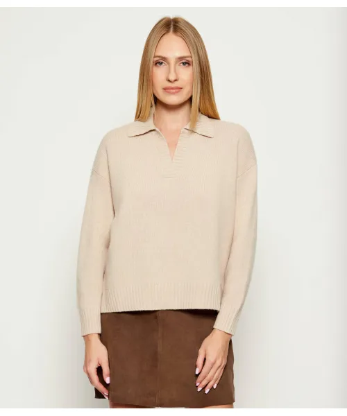 

Свитер из кислой шерсти Relaxed fit Weekend Maxmara, бежевый