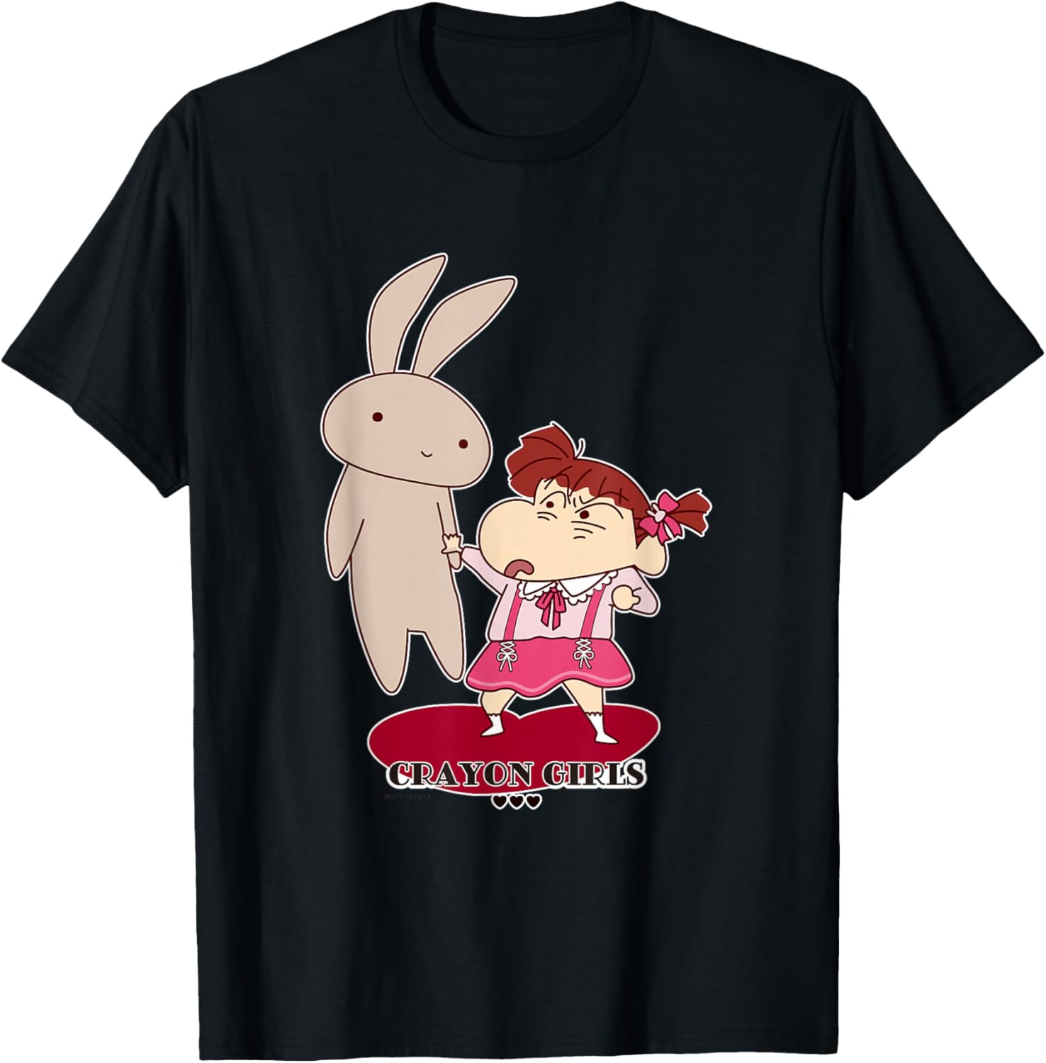 

Футболка Crayon Shin-chan Crayon Girls Nene-chan, черная Crayon Shinchan