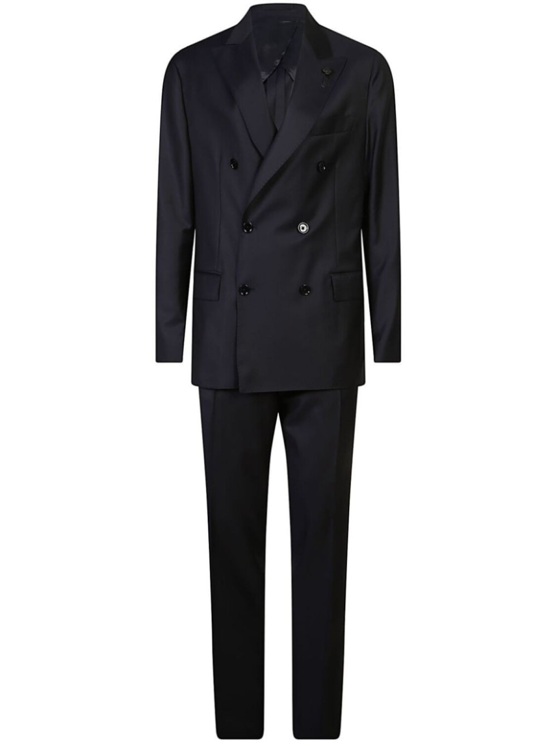 

Двубортный костюм Lardini, черный