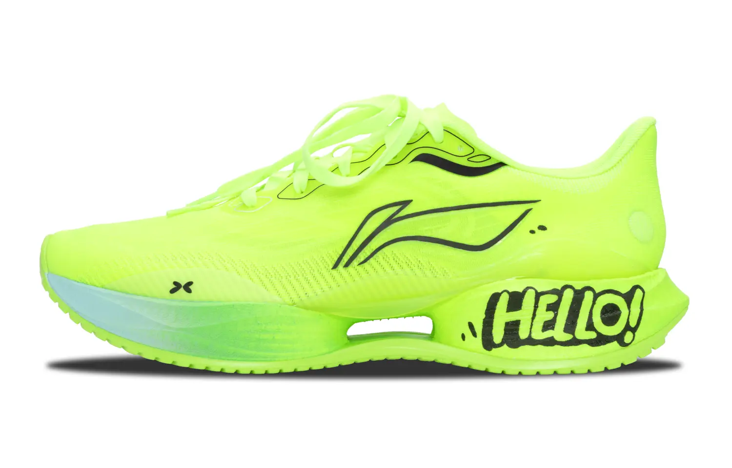 

Li Ning Super Light 22 кроссовки для бега мужские Low top Li-Ning, желтый зеленый