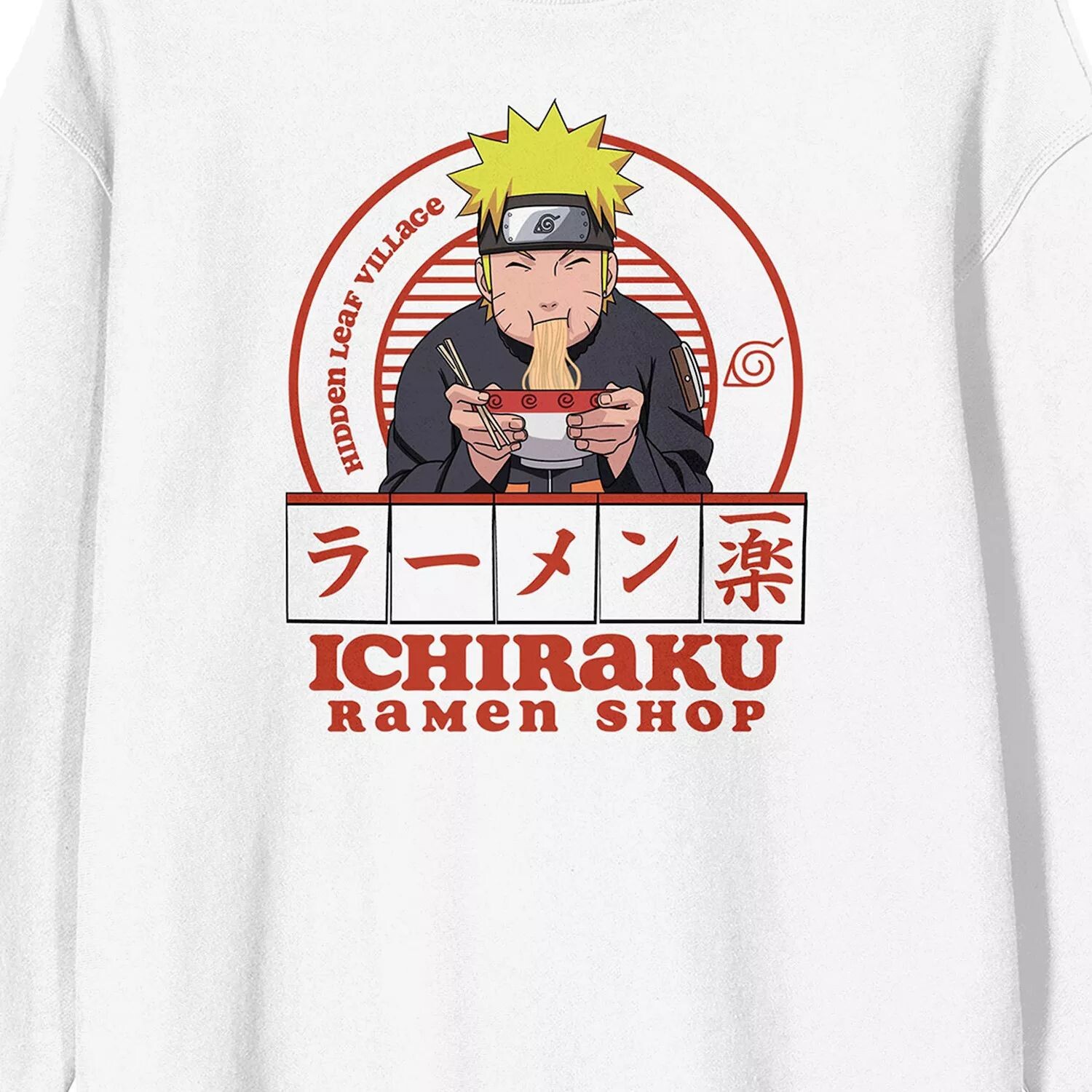 

Мужская футболка с длинными рукавами и рисунком Naruto Shippuden Ichiraku Ramen Licensed Character