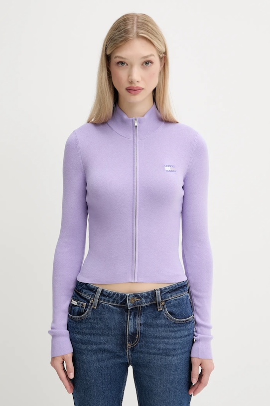 

Кардиган Tommy Jeans, фиолетовый