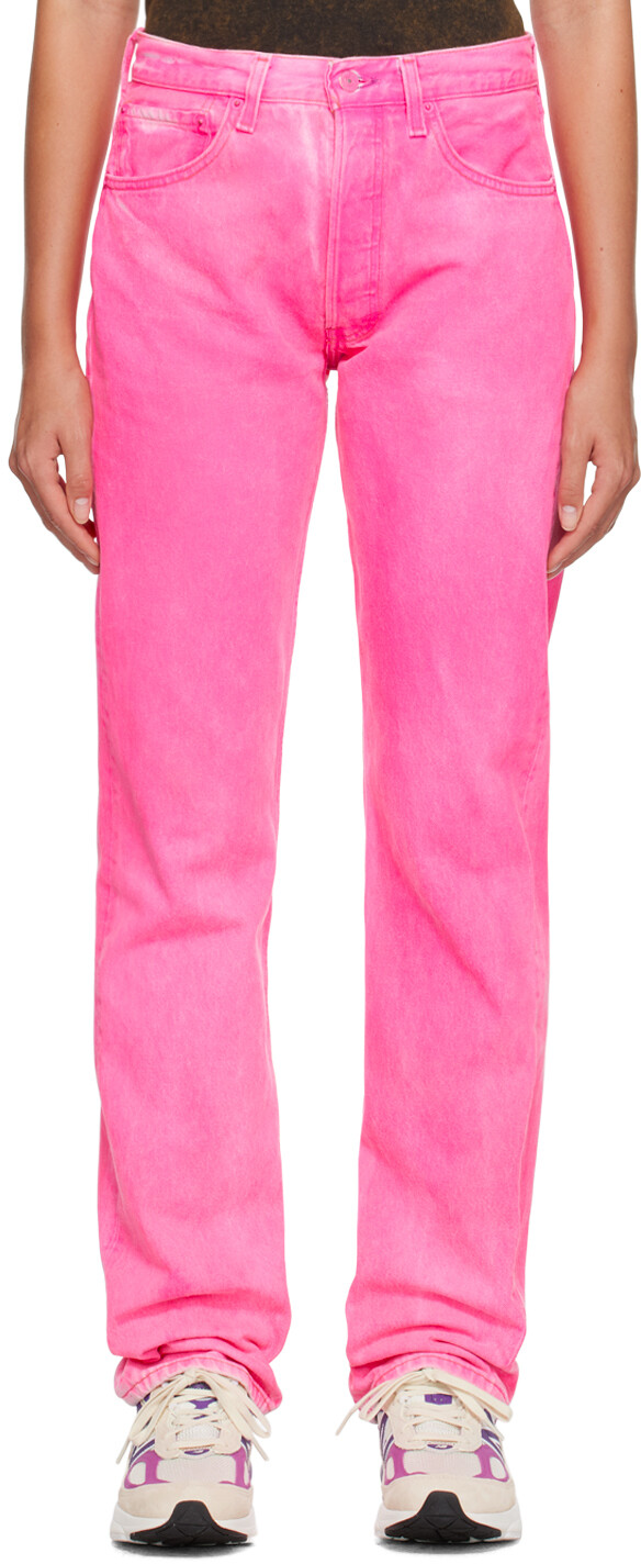 

Розовые высокие джинсы NotSoNormal, Neon rosa
