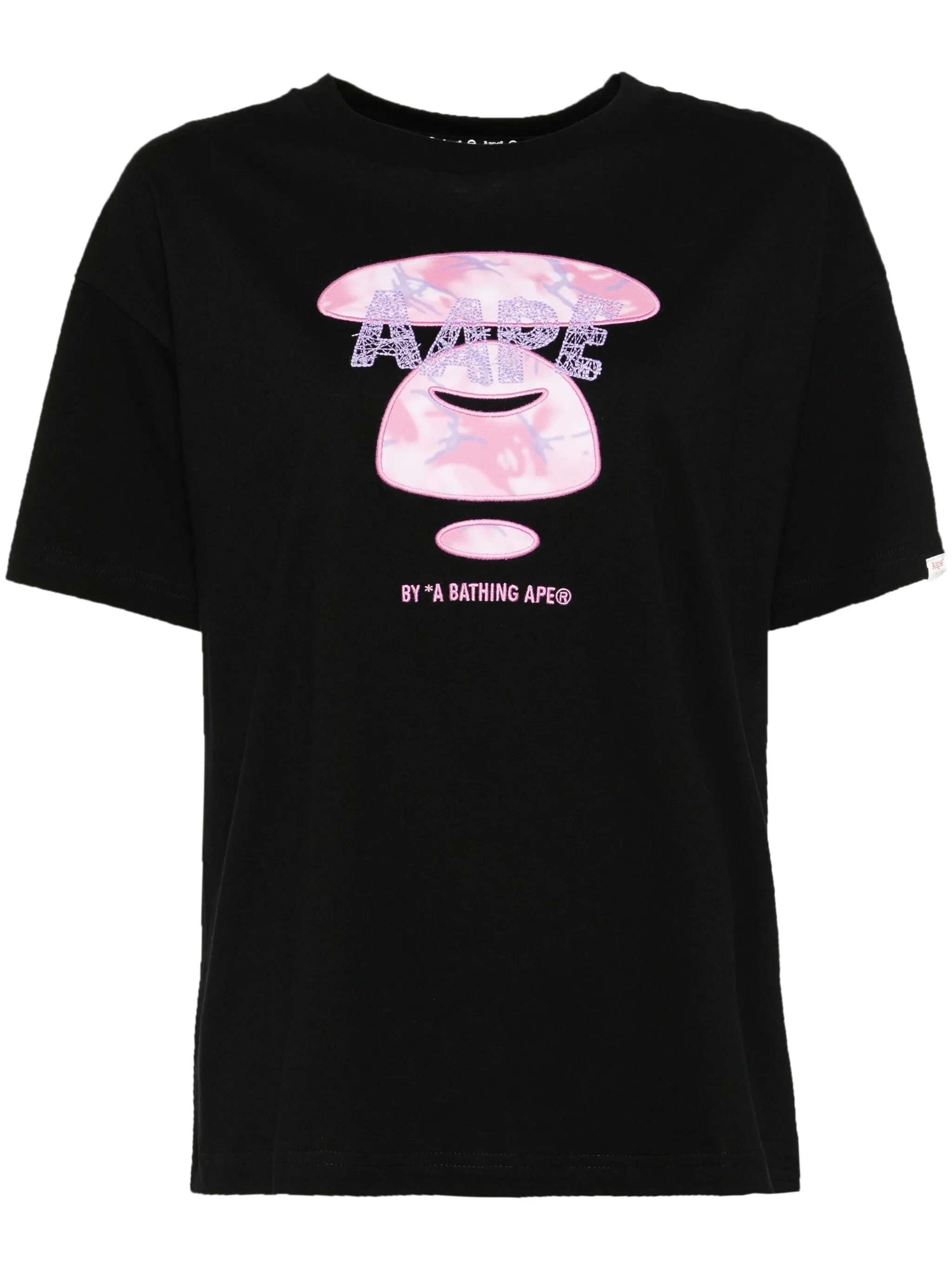 

Футболка с вышитым логотипом Aape By A Bathing Ape, черный