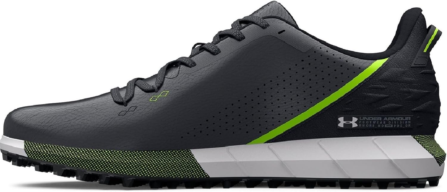 Мужские гольф-ботинки Under Armour HOVR Spikeless, (002) Black/Black/Halo Gray — фото 3