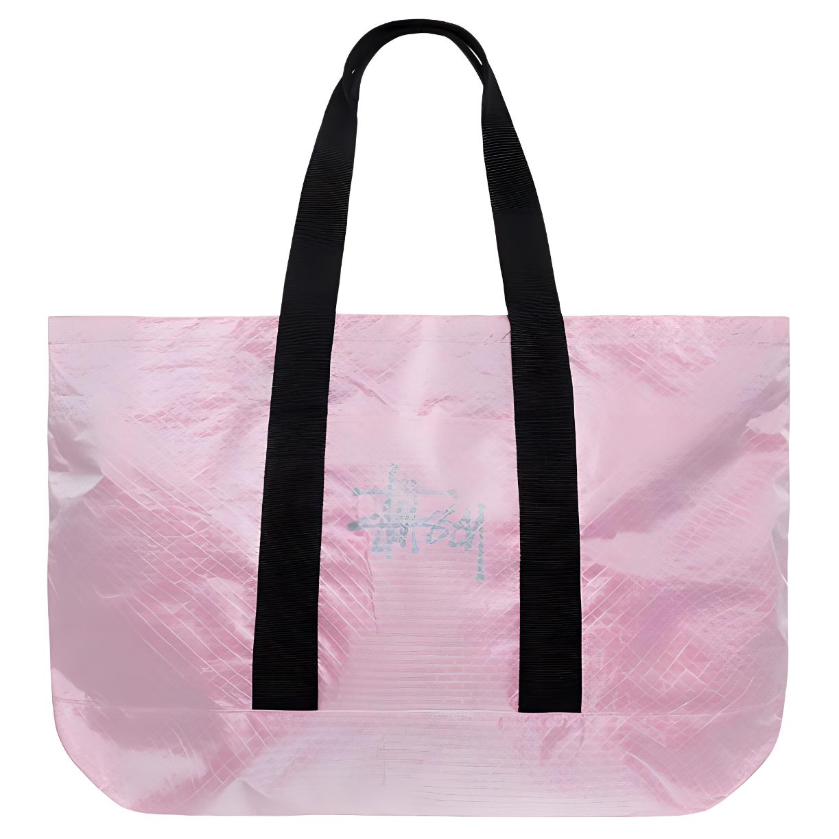 

Переработанная Наутическая Ткань с Нейлоном Одноплечевая Сумка Очень Большая Женская Ярко-Розовая Stussy