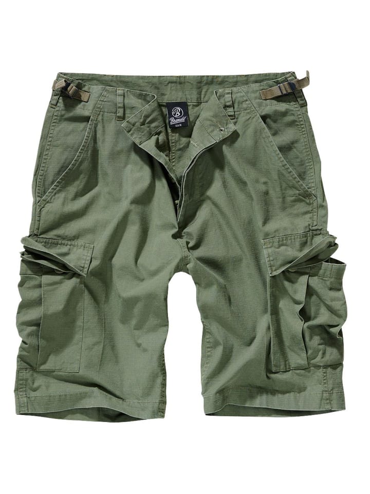 

Короткие шорты Bdu Ripstop Shorts зеленого цвета Brandit