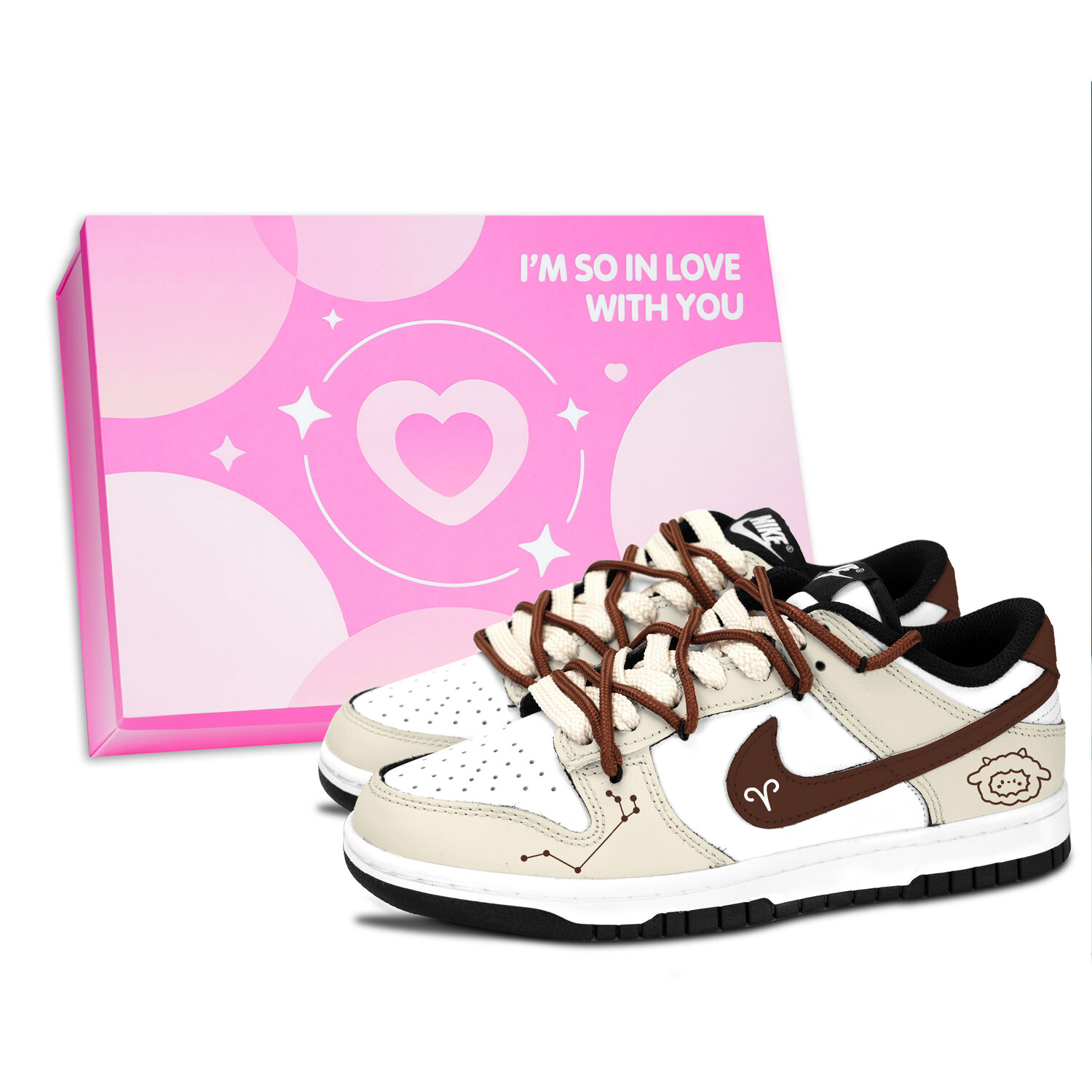 

Nike Данки черно-белые, устойчивые к истиранию низкие скейтерские кроссовки унисекс Aries цвета хаки, цвет Khaki