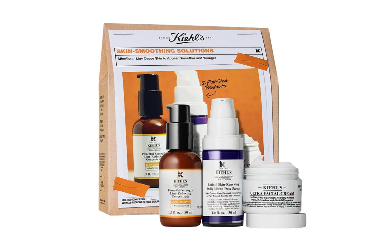 

Набор уходовой косметики KEYANSHI с витамином C: эссенция и крем для лица, увлажняющий и питающий, 30мл+50мл+28мл Kiehl's