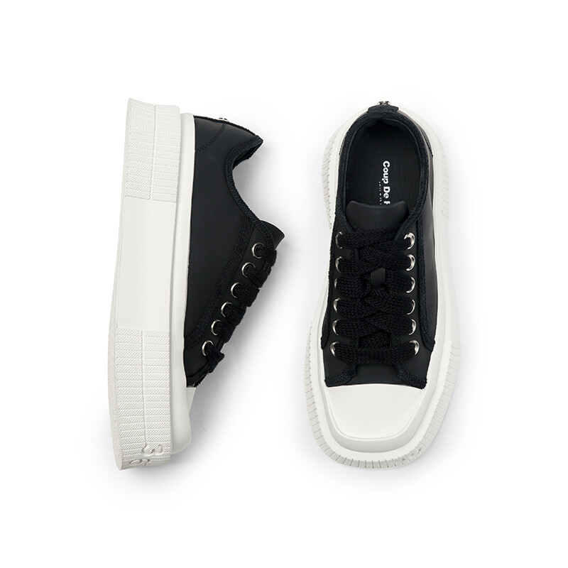 Кеды Coup De Foudre Skateboard Shoes Women's Low-Top, черный — фото 3