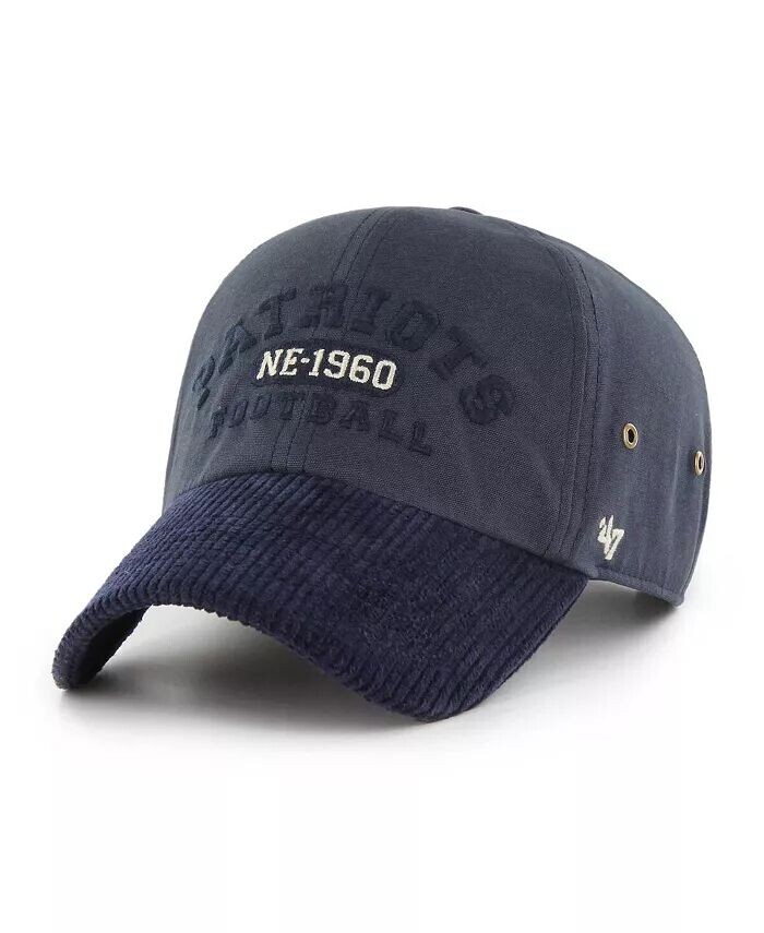 

Мужская темно-синяя регулируемая шапка New England Patriots Ridgeway Clean Up '47 Brand, синий