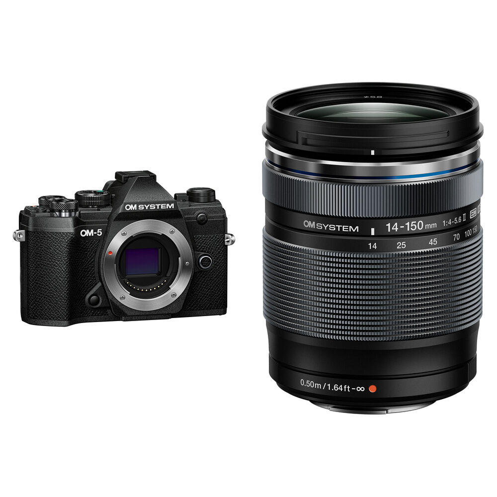 

Беззеркальная камера OM SYSTEM OM-5 Mirrorless Camera with 14-150mm f/4-5.6 II Lens