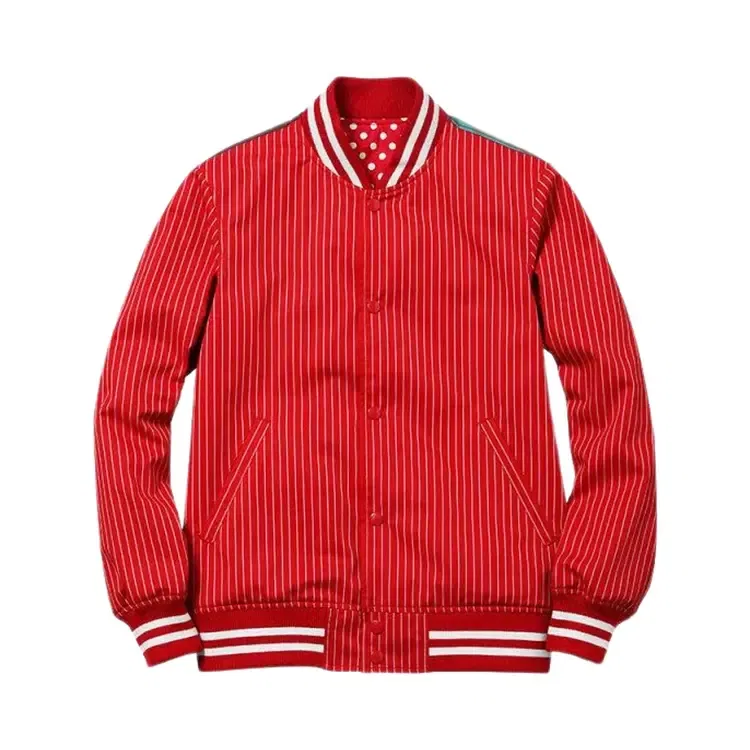 Двусторонняя университетская куртка Supreme x Comme Des Garcons, красный