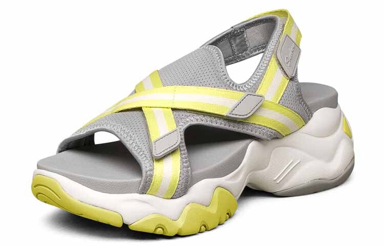 Пляжные сандалии D"LITES 3.0 женские серые/желтые Skechers — фото 4