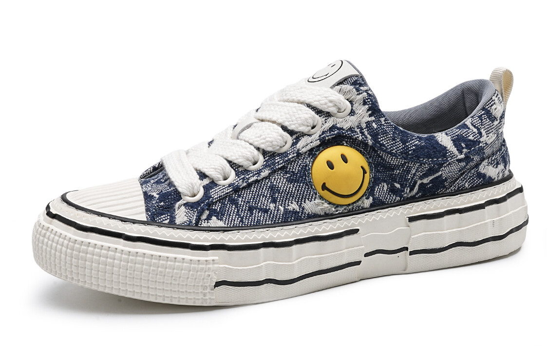 

Холщовые кеды мужские низкие Smiley, синий