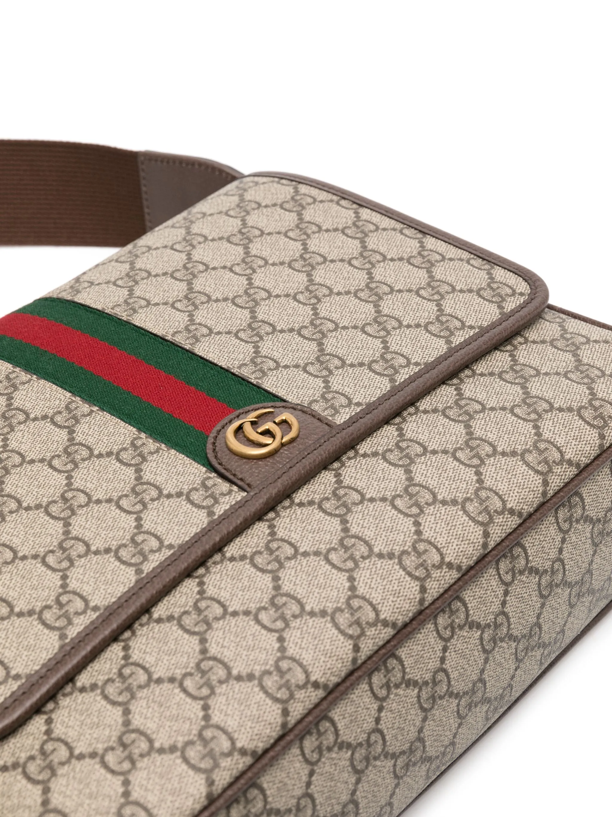 Сумка-мессенджер Ophidia среднего размера Gucci, бежевый — фото 4