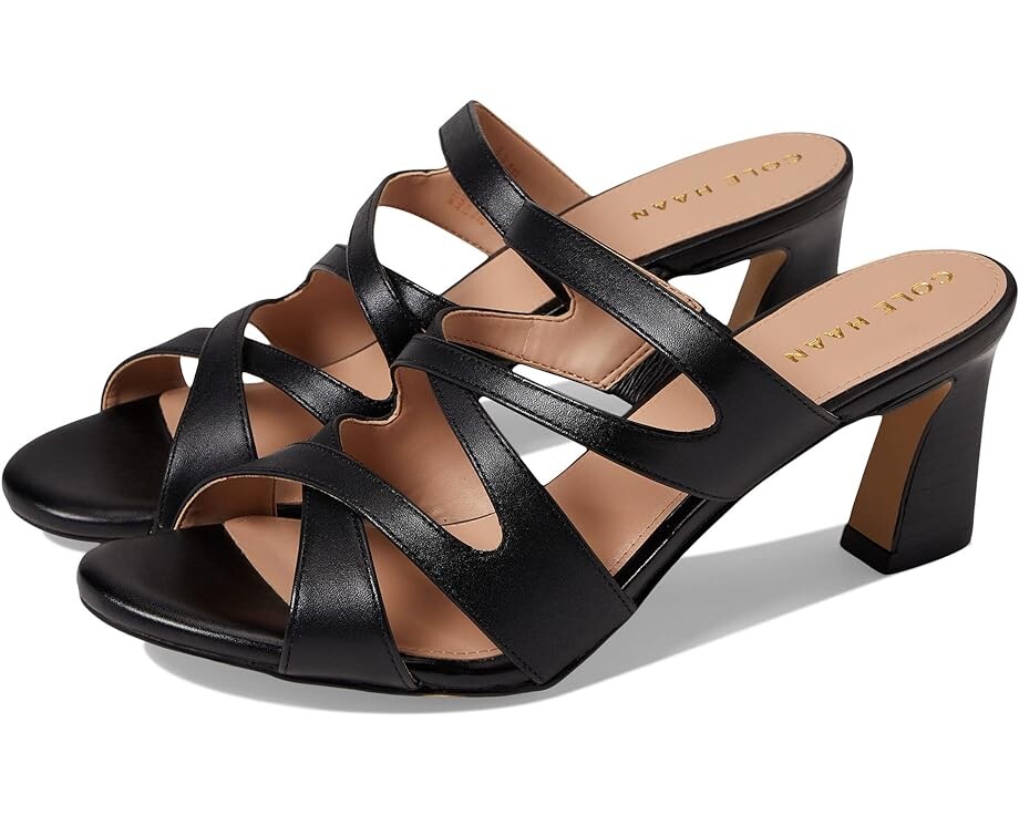 

Туфли Cole Haan Alyse Heeled Sandal 65 mm, цвет Black Leather
