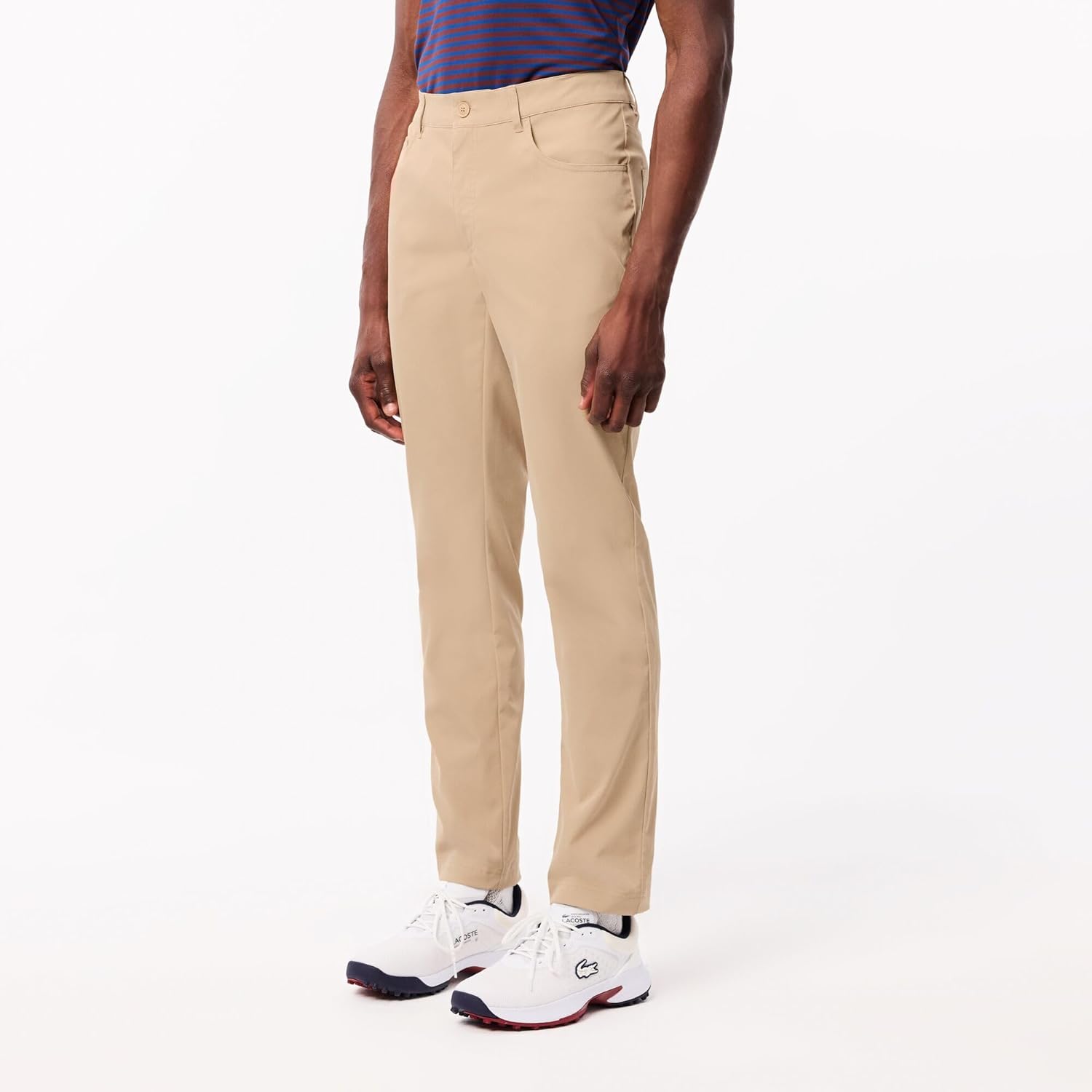 Мужские спортивные брюки для гольфа Lacoste Ultra Dry Slim Fit, Ochre — фото 2