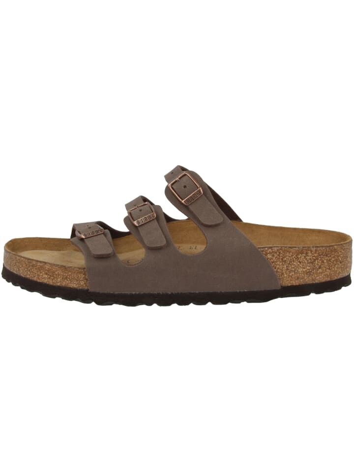 

Мюли Birkenstock Pantolette Florida SFB Birko Flor Nubuk Weichbettung, коричневый