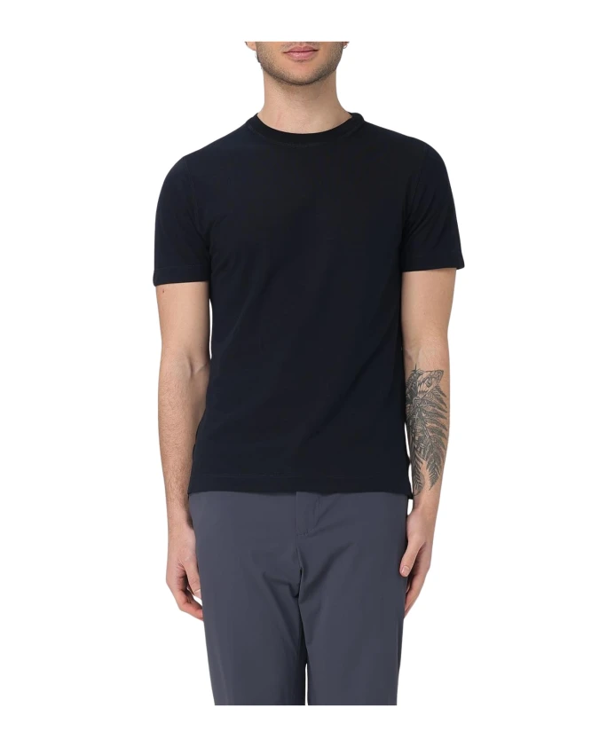 

Футболка из ледяного хлопка Zanone, синий